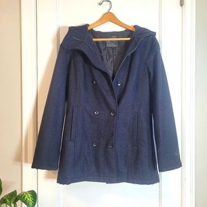 Vans Grey Hooded Swing Coat Jacket Size L